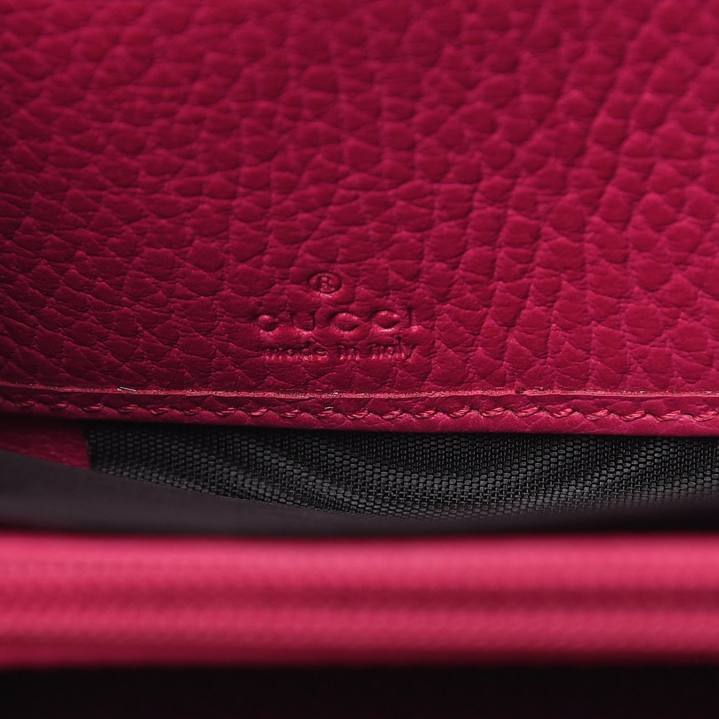 Dollar Calfskin GG Marmont Zip Around Wallet Box Pink