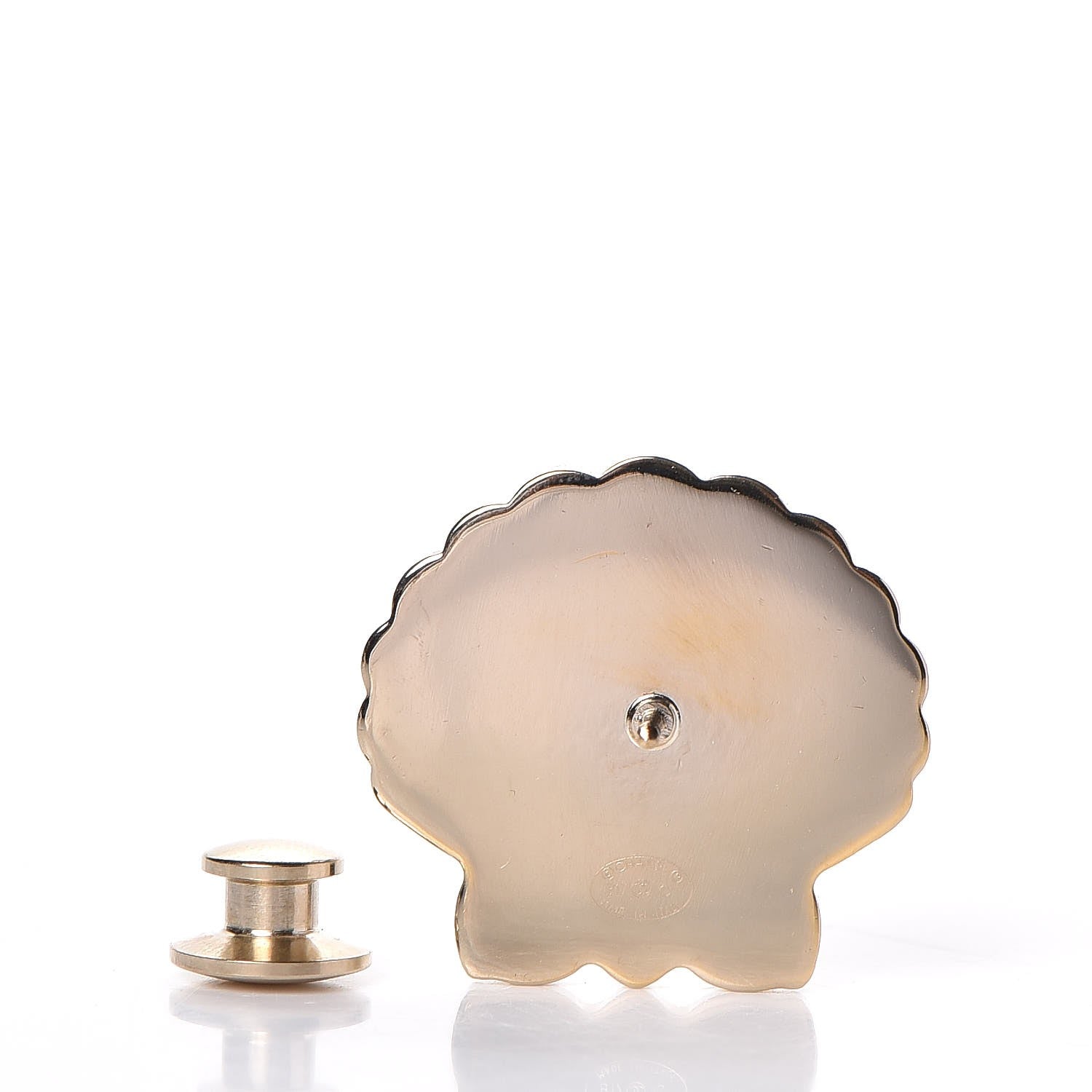 Chanel Enamel Pearl Seashell Brooch Pink Gold 3 of 6