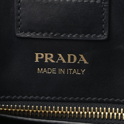 Prada City Calf Bibliotheque Tote Granato Black 6 of 10