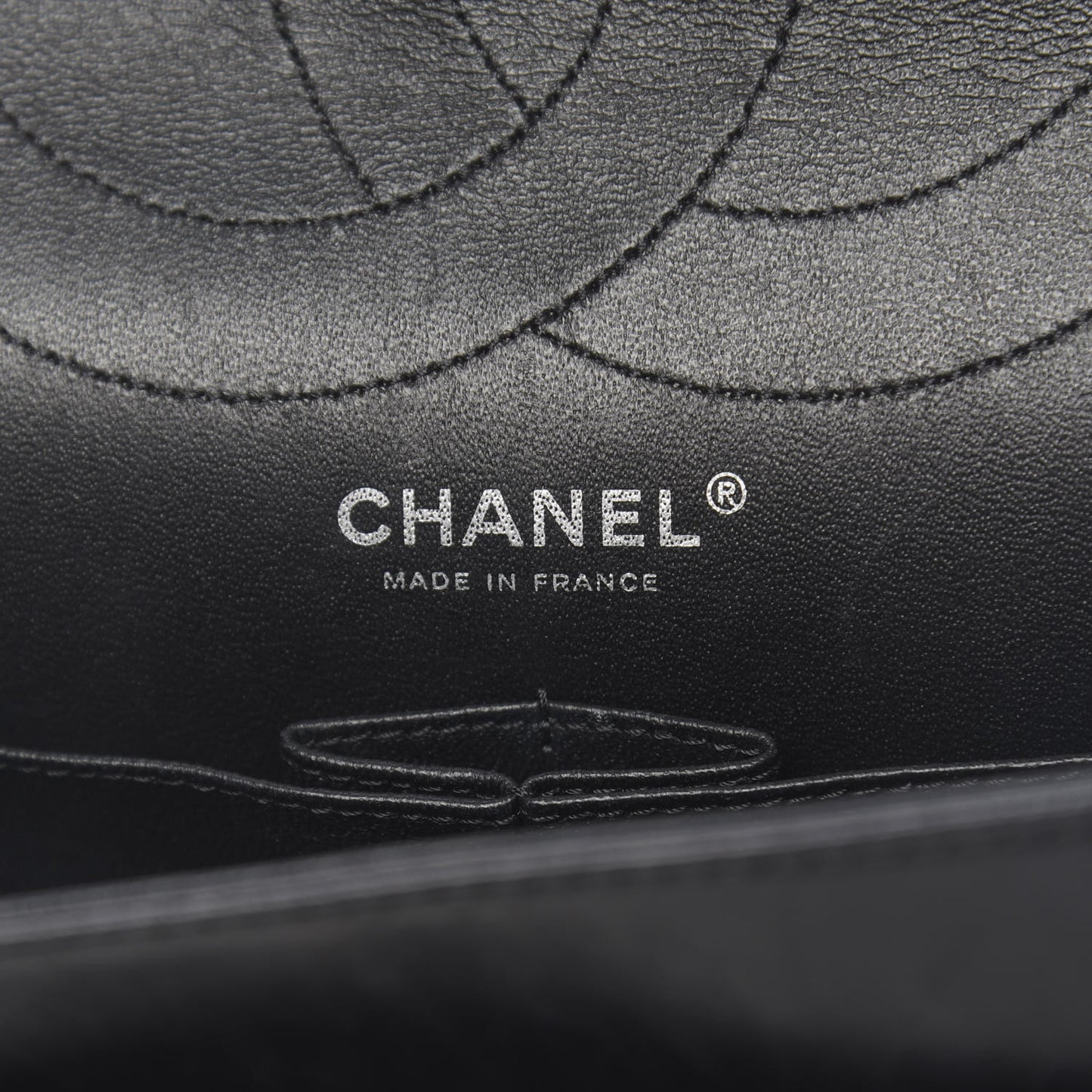Distressed Patent Quilted 2.55 Reissue 227 Flap Black