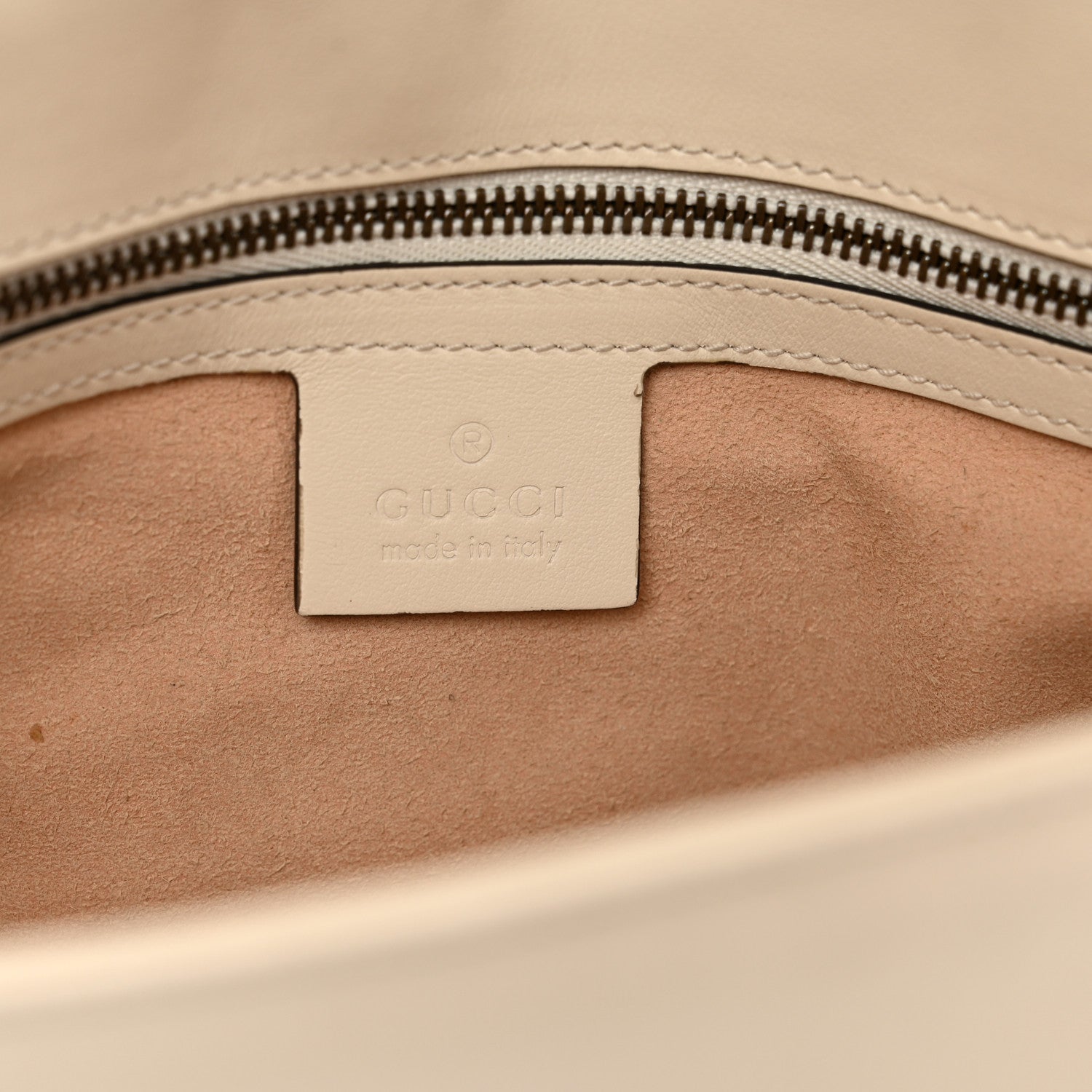Gucci Calfskin Matelasse Small GG Marmont Shoulder Bag White 6 of 12