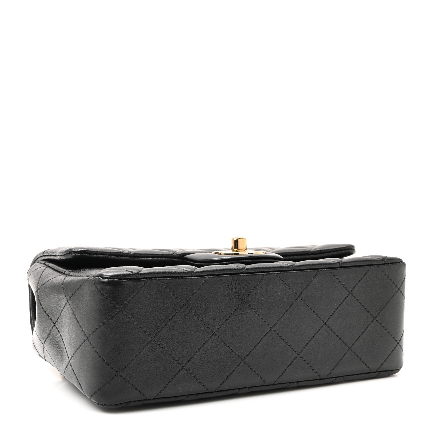 Chanel Lambskin Quilted Mini Rectangular Flap Black 4 of 11