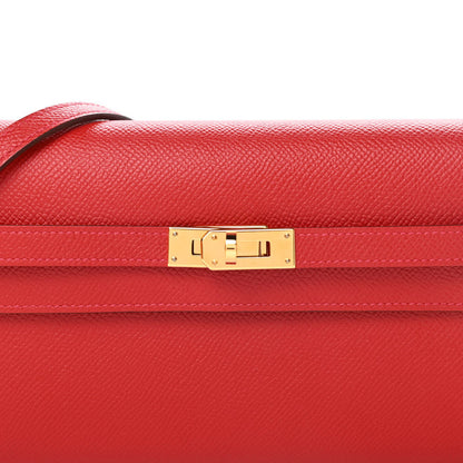 Hermes Epsom Kelly Wallet To Go Rouge Casaque 10 of 11