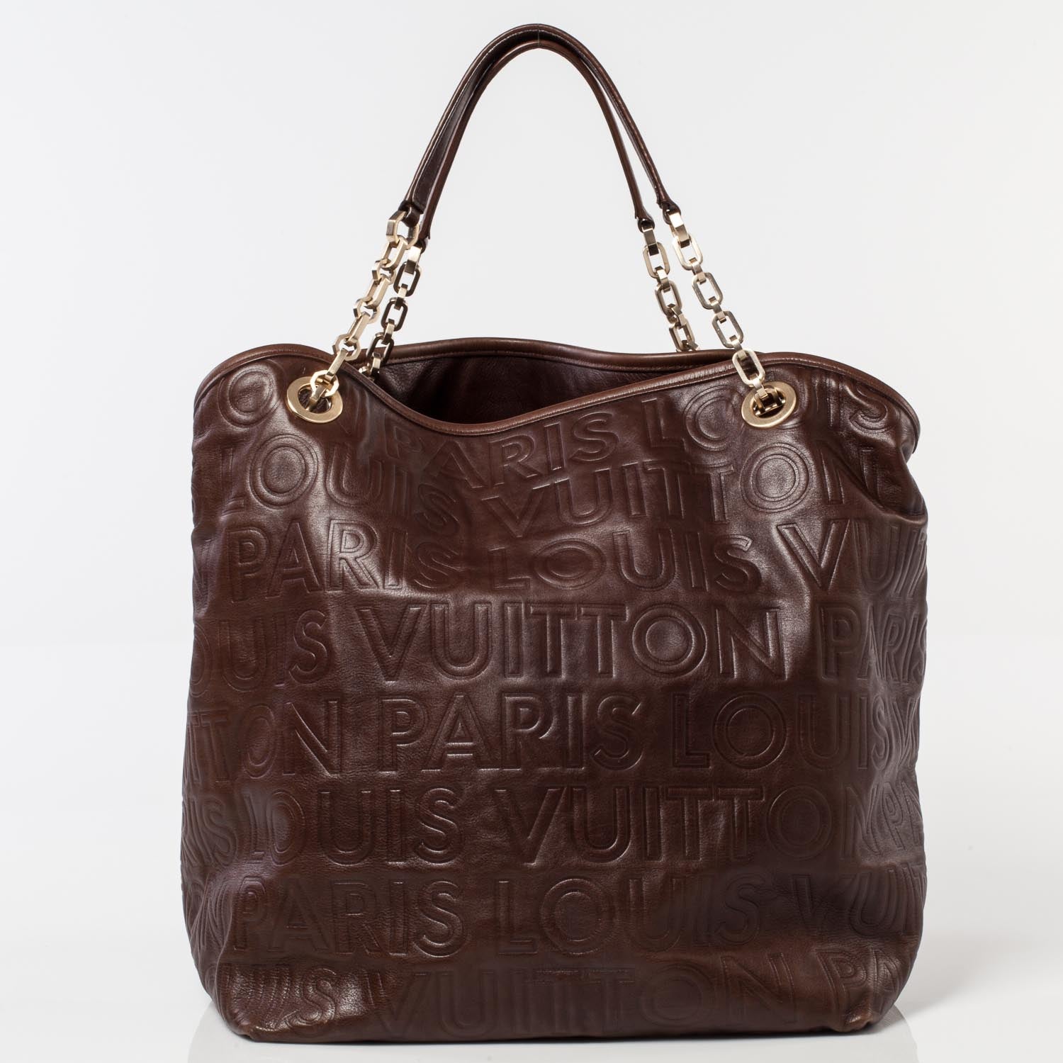 Louis Vuitton Monogram Paris Souple Whisper GM Chocolate 4 of 10
