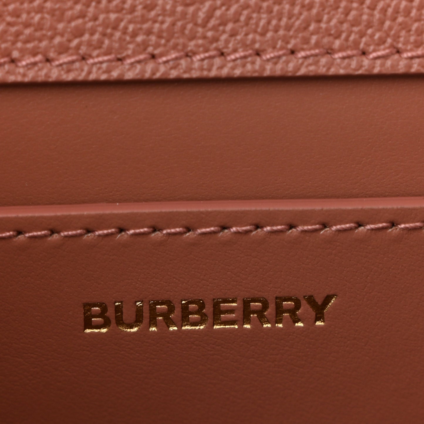 Grained Calfskin House Check Small Madison Shoulder Bag Dusty Pink