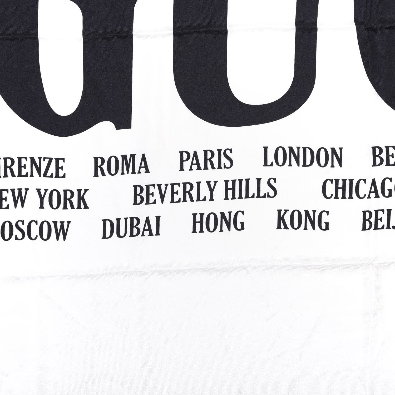 Gucci Silk Gucci World Square Scarf Ivory Red 2 of 4