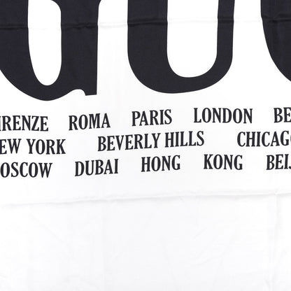 Gucci Silk Gucci World Square Scarf Ivory Red 2 of 4