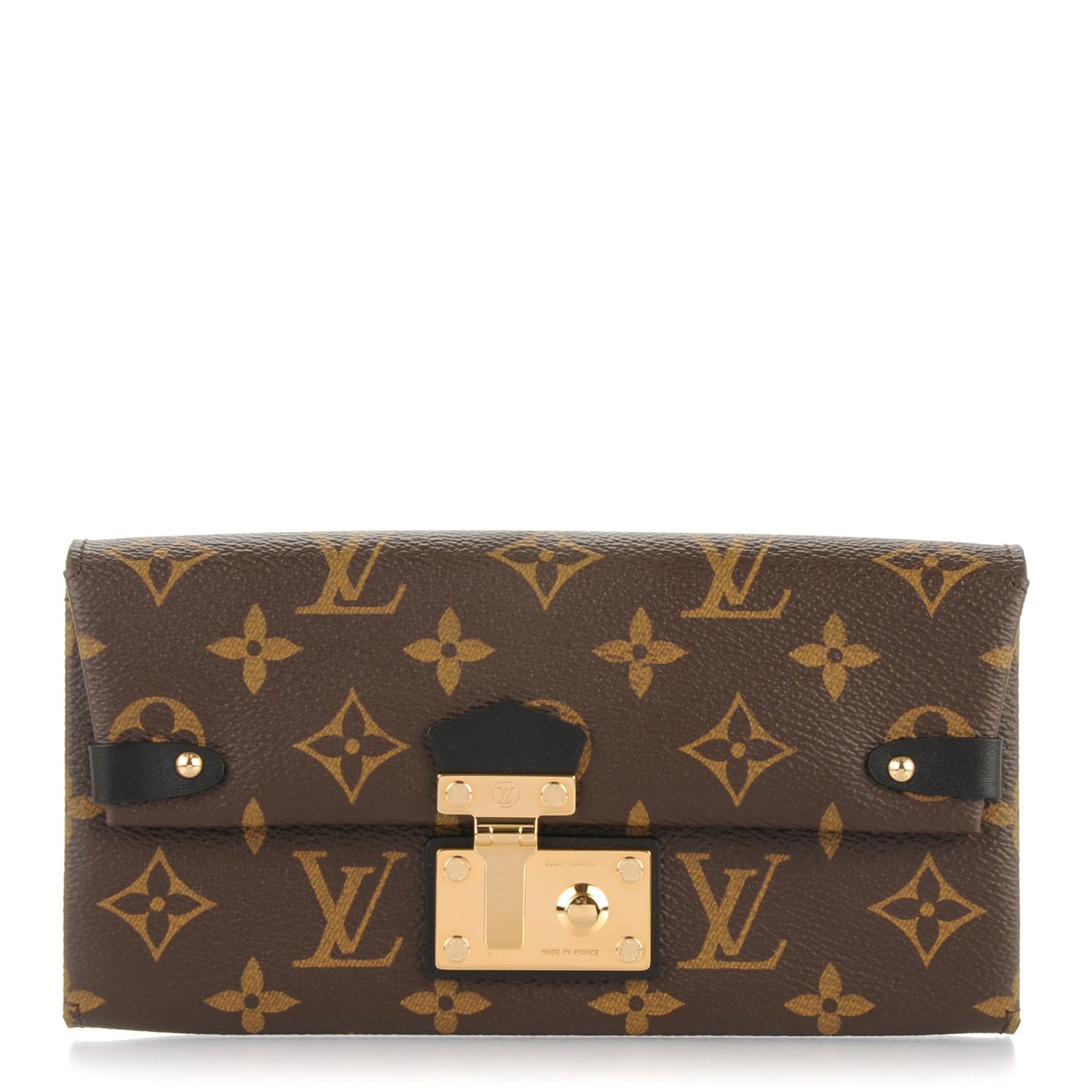 Monogram Triangle Wallet Black