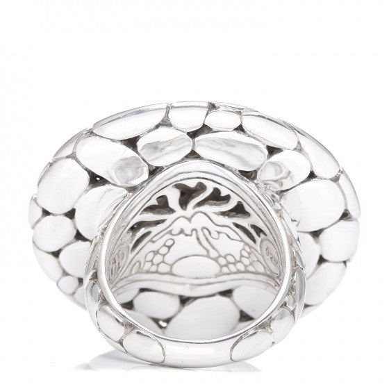 Sterling Silver Black Sapphire Kali Lava Ring 53 6.5