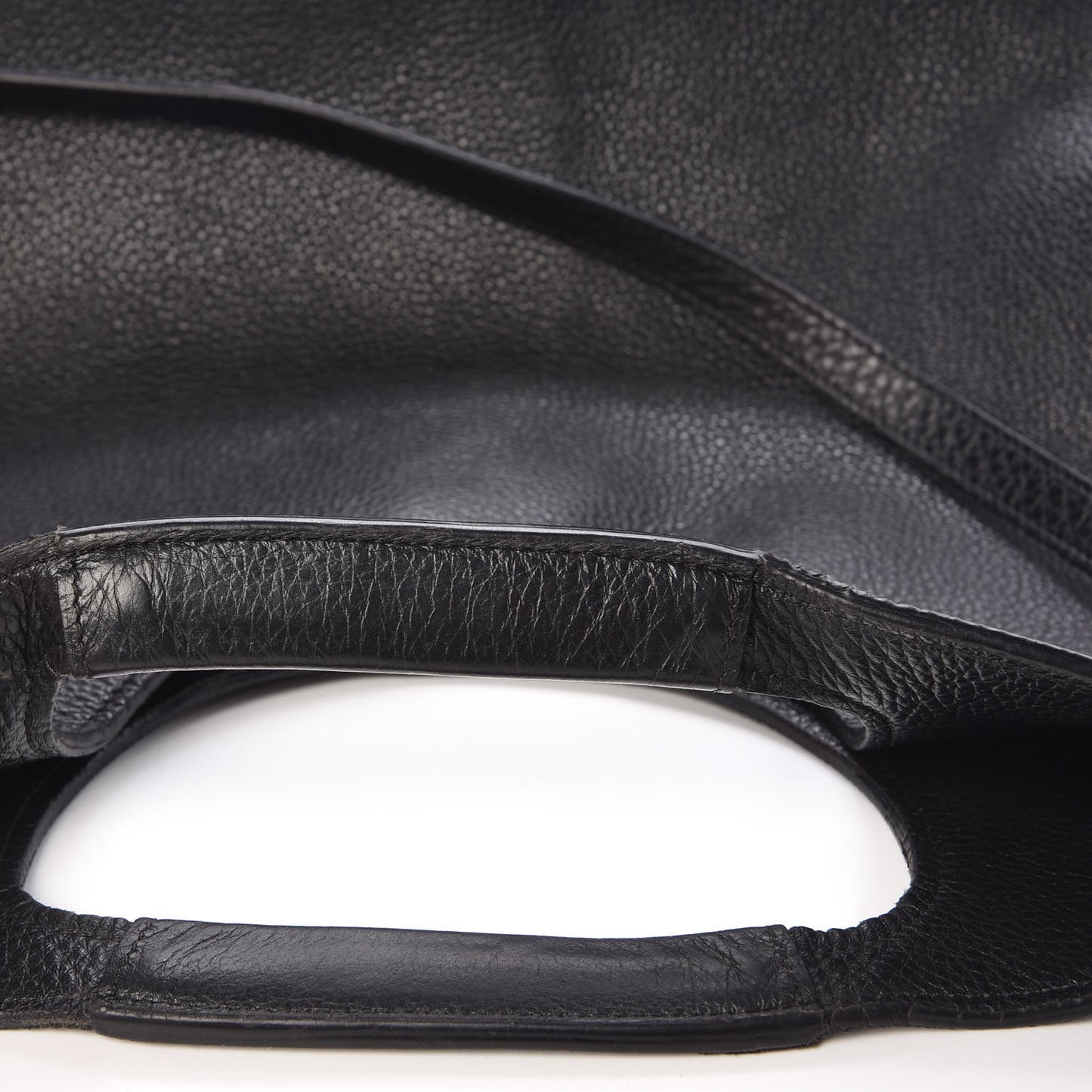 Calfskin Large Alix Padlock Zip Shoulder Bag Black