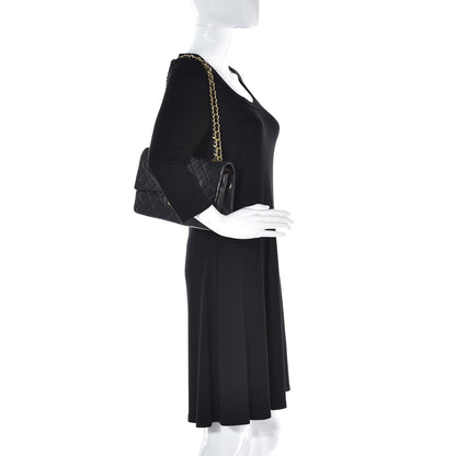 Chanel Lambskin Quilted Medium Double Flap Bag Black 2 of 10