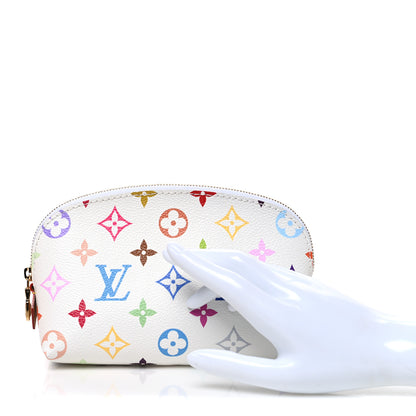 Louis Vuitton LV x TM Monogram Multicolor Cosmetic Pouch PM White 2 of 7