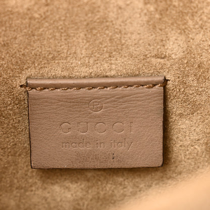 Gucci GG Supreme Monogram Suede Crystal Small Dionysus Shoulder Bag Beige Ebony Taupe 6 of 10