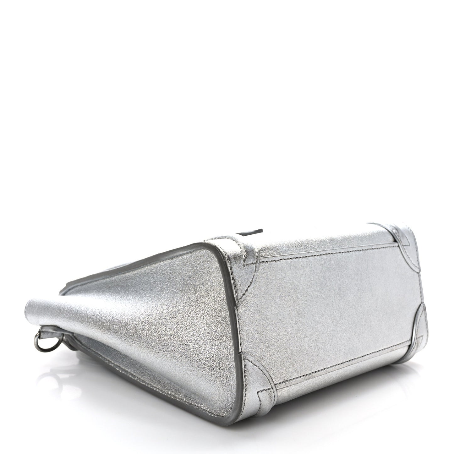 Laminated Lambskin Nano Luggage Silver