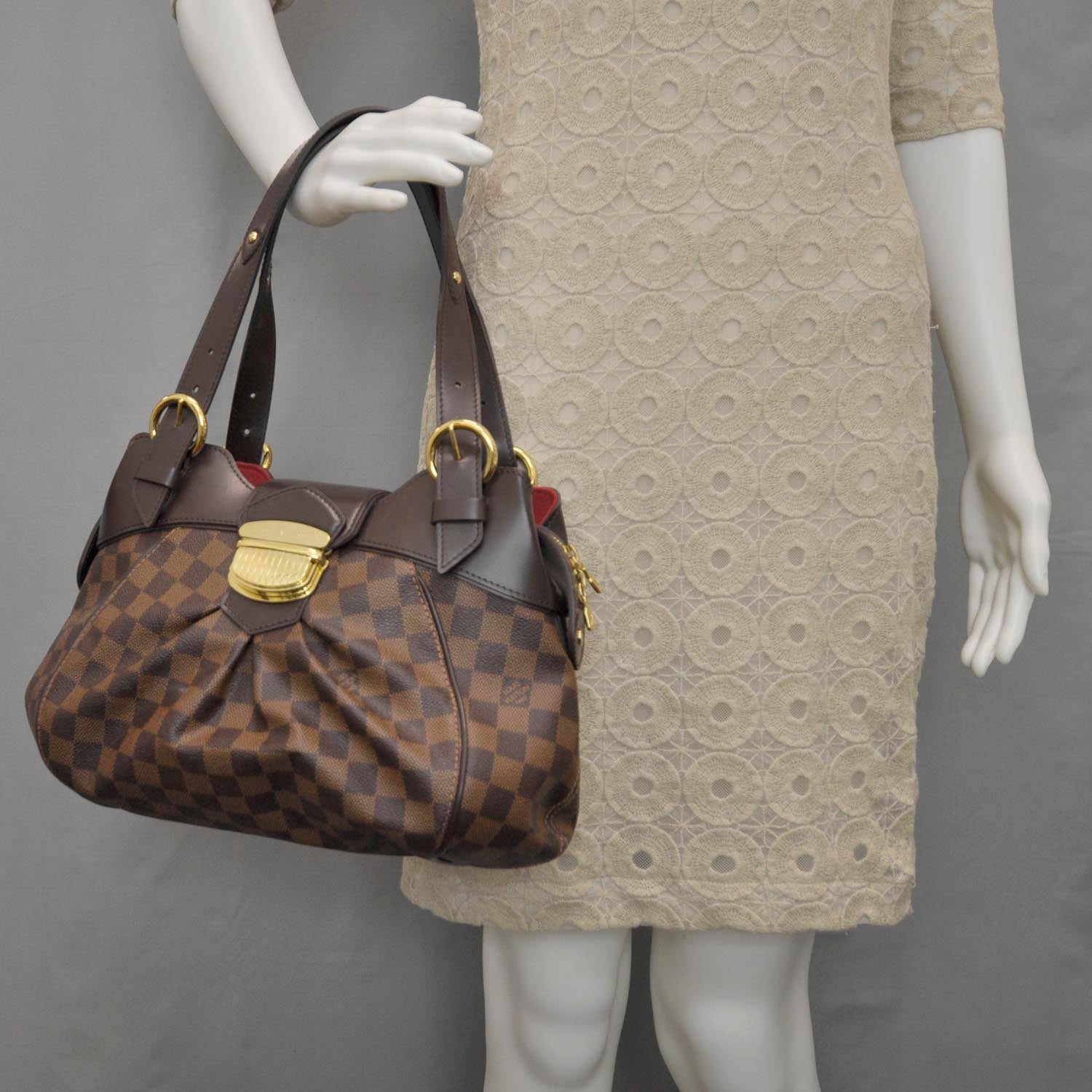 Louis Vuitton Damier Ebene Sistina PM 3 of 10
