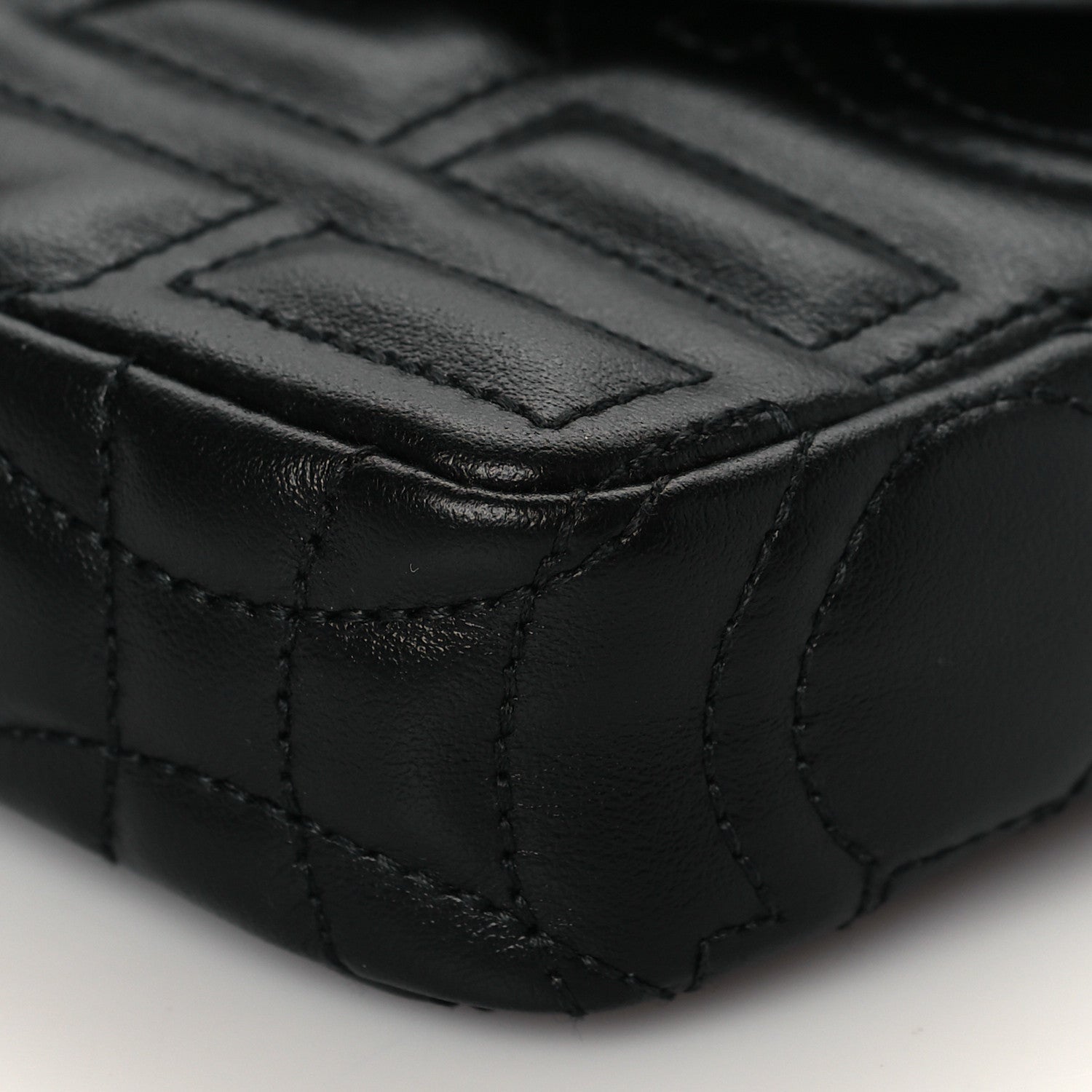Salvatore Ferragamo Calfskin Quilted Gancini Mini Bag Black 9 of 9