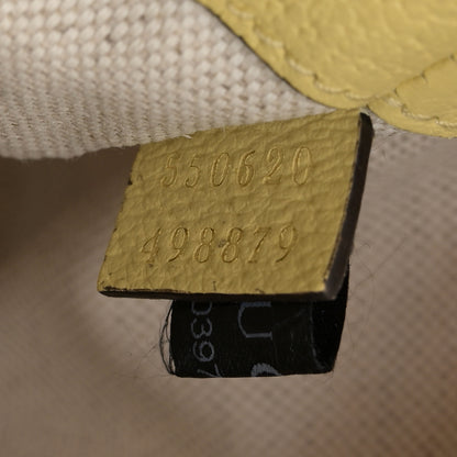 Gucci Monogram Jumbo GG Textured Dollar Calfskin Mini Ophidia Bucket Bag Beige Banana 7 of 10