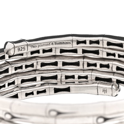 John Hardy Sterling Silver Bamboo Coil Bangle Bracelet 3 of 3