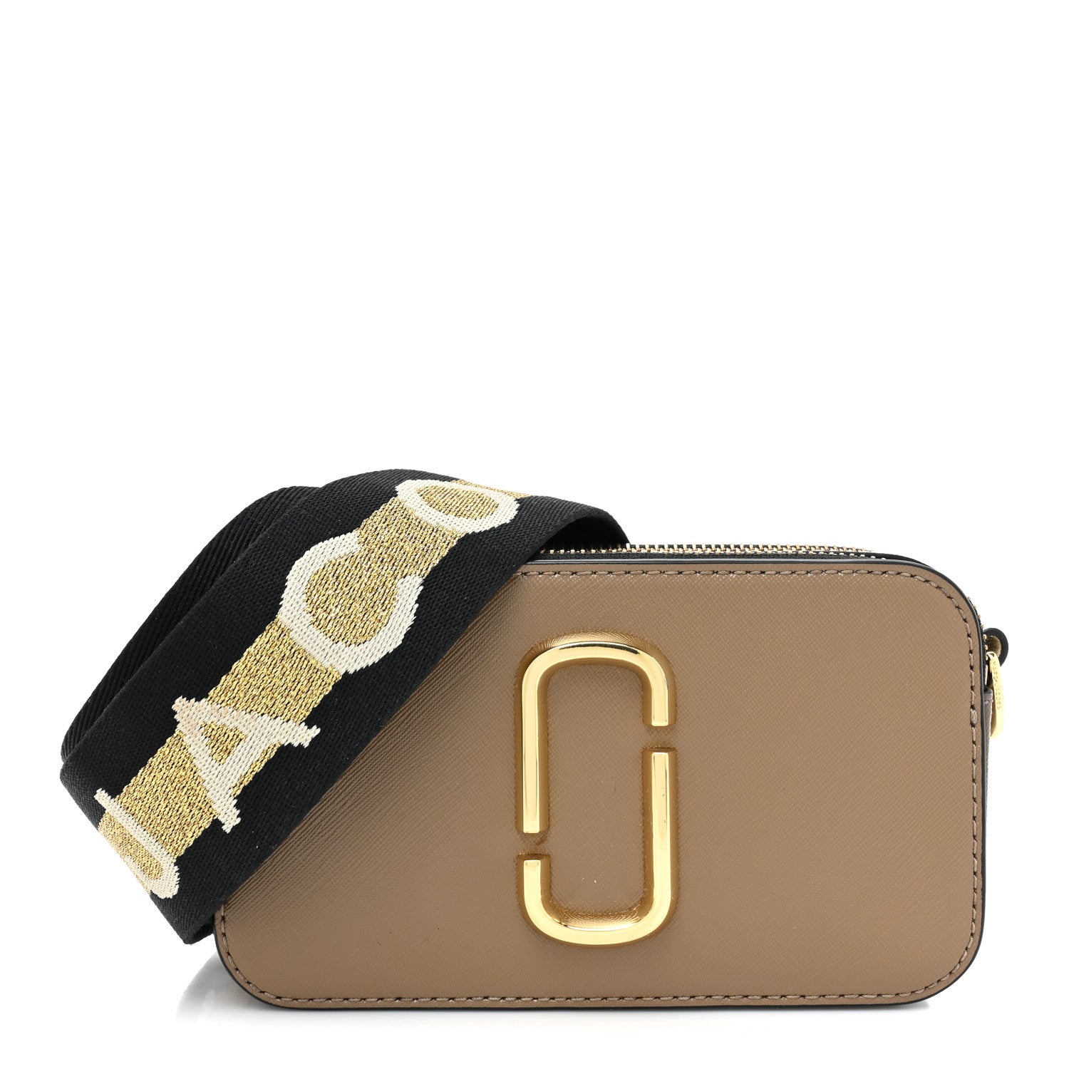 Marc Jacobs Saffiano Small Snapshot Camera Bag Sandcastle 1 of 9