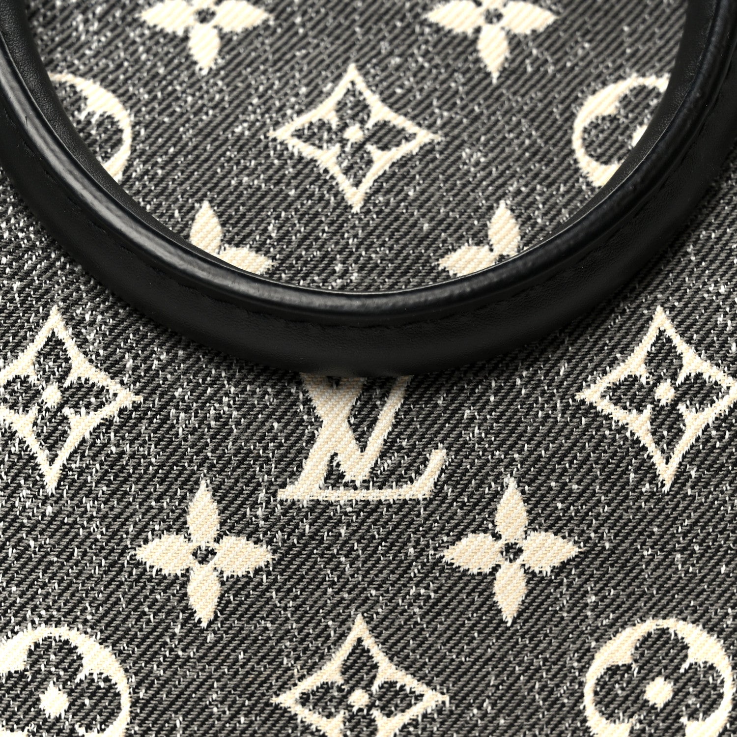 Louis Vuitton Denim Monogram Jacquard Speedy Bandouliere 25 Black 10 of 12