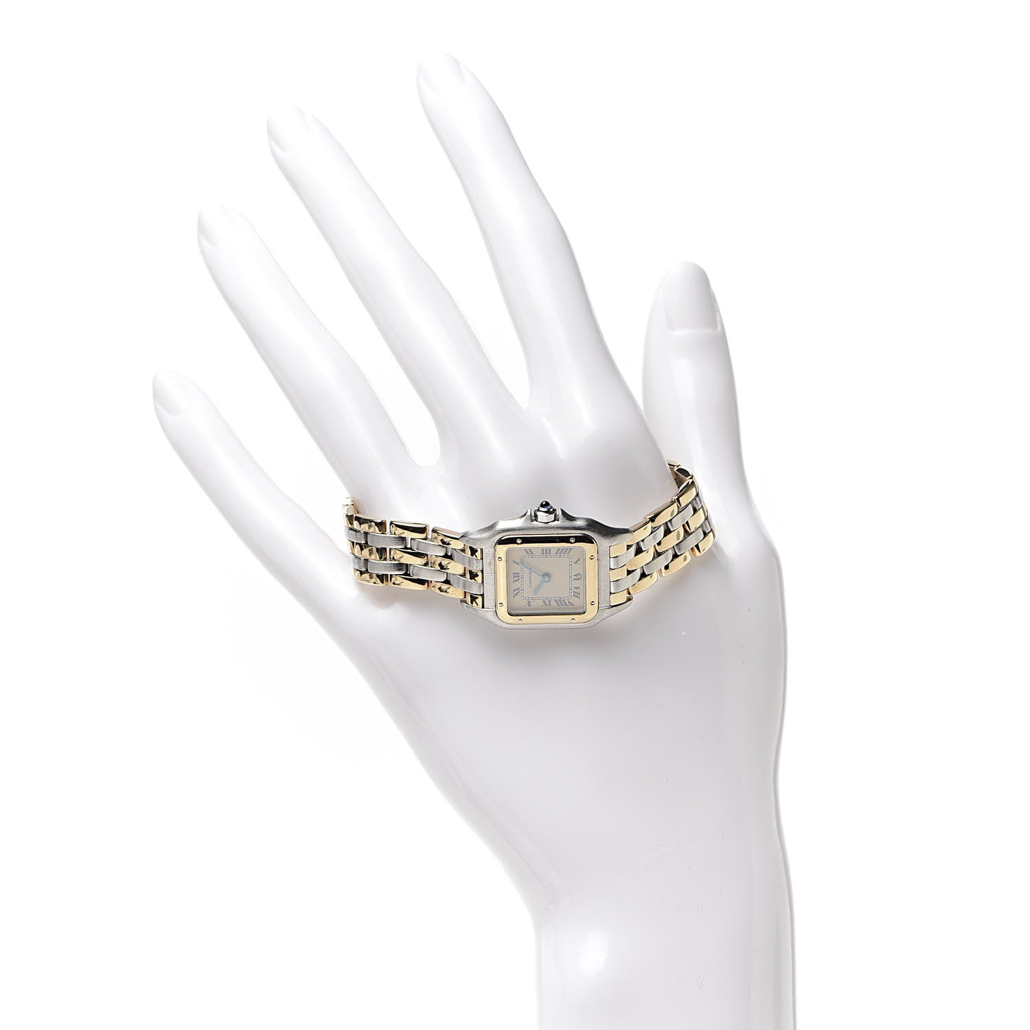Cartier Stainless Steel 18K Yellow Gold 22mm Panthere Quartz Watch 2 of 5