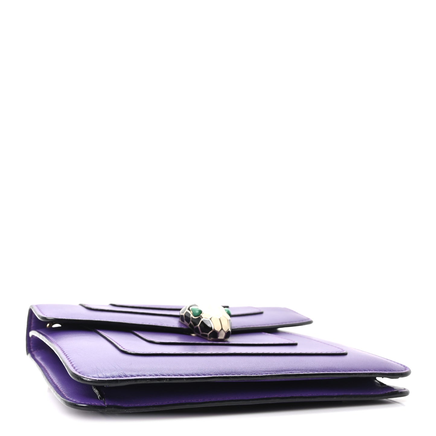 Calfskin Small Serpenti Forever Snake Strap Crossbody Bag Amethyst