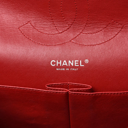 Chanel Patent Quilted Jumbo Double Flap Dark Red 6 of 19