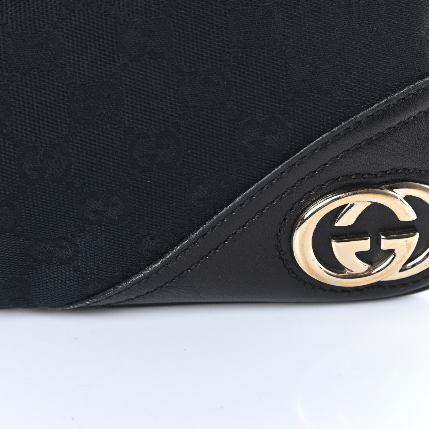 Gucci Monogram Medium New Britt Hobo Black 11 of 15
