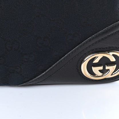 Gucci Monogram Medium New Britt Hobo Black 11 of 15
