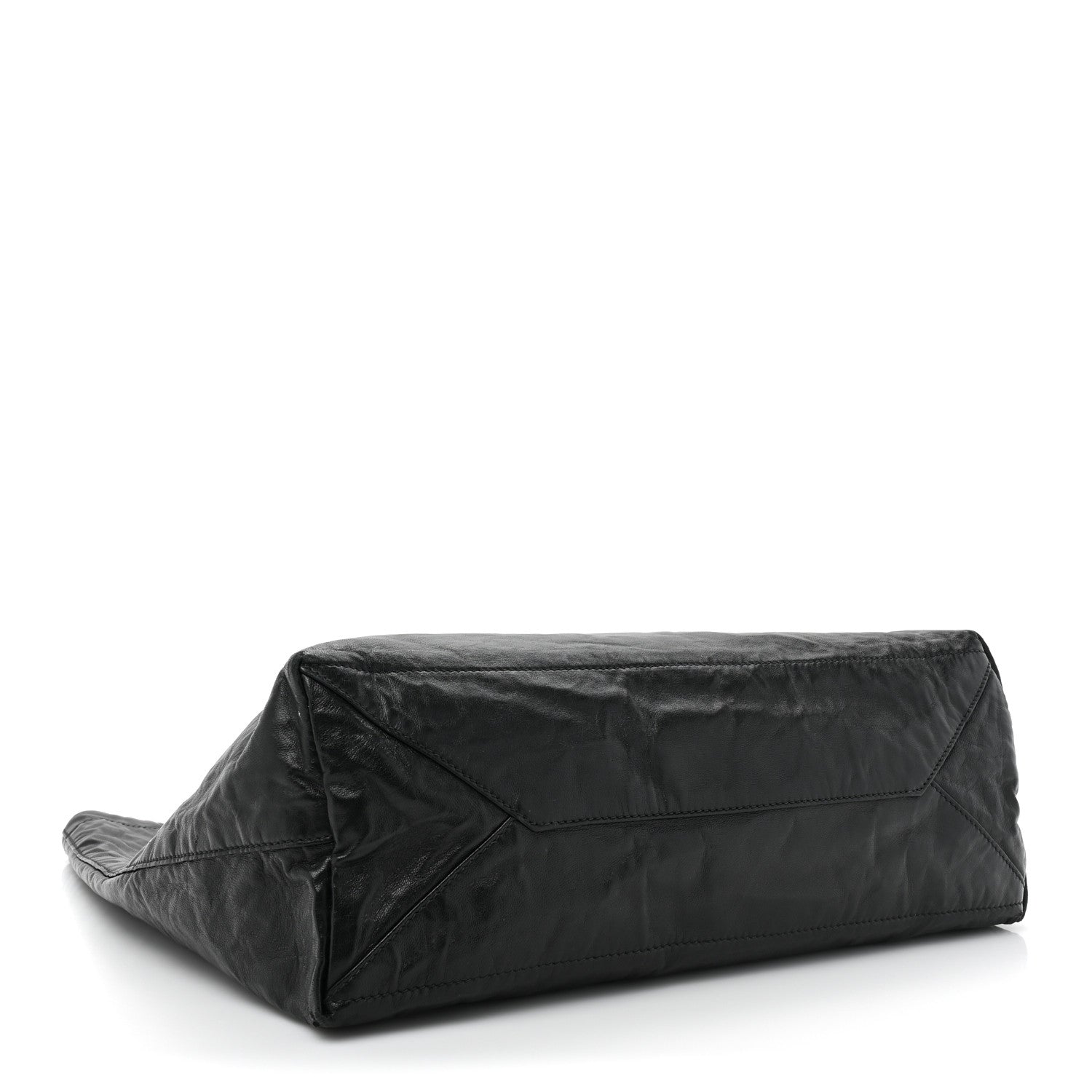 Prada Nappa Antique Reversible Tote Black Pink 6 of 22