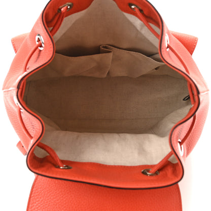 Gucci Cellarius Calfskin Medium Bamboo Backpack New Dark Orange 13 of 19