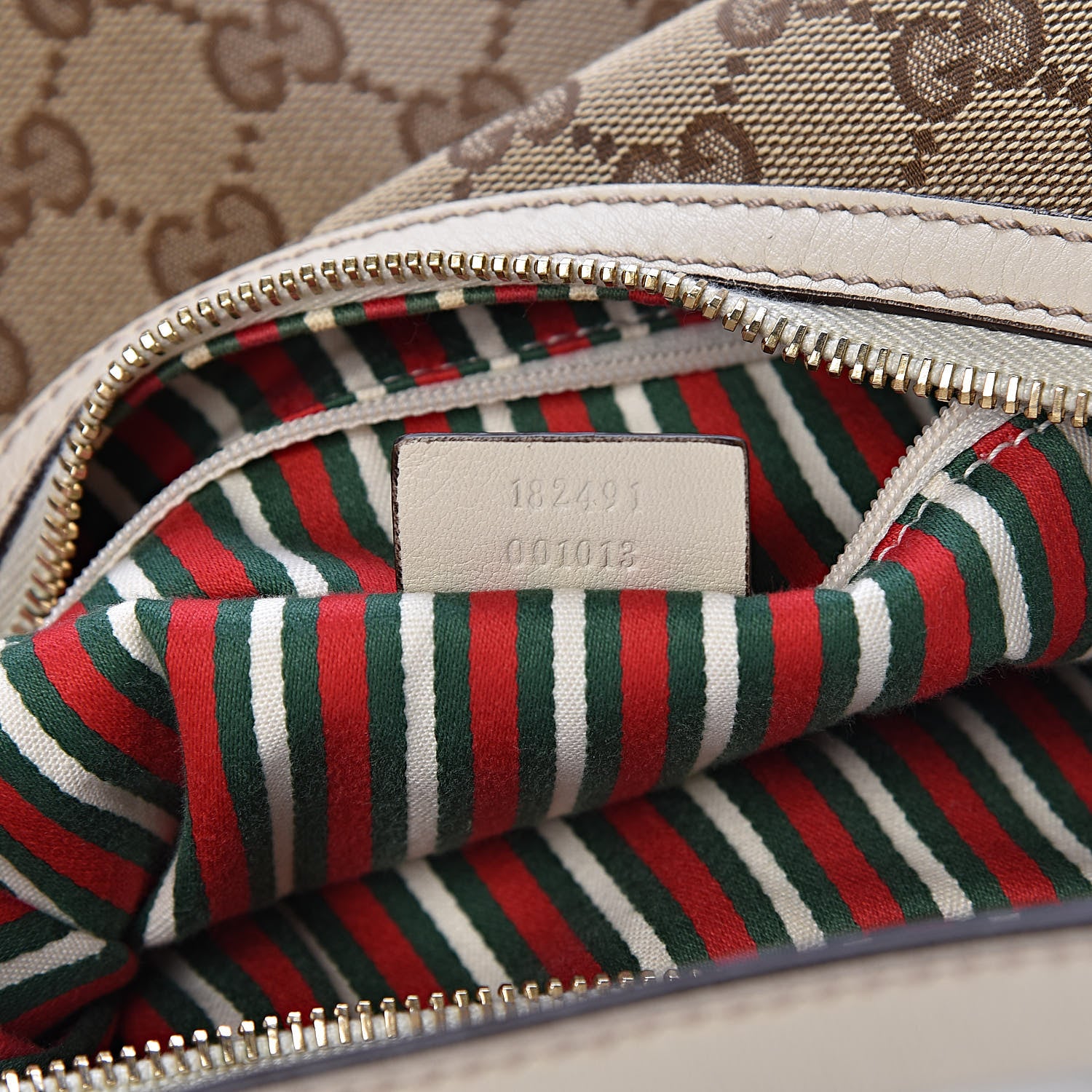 Gucci Monogram New Britt Hobo Off White 7 of 11