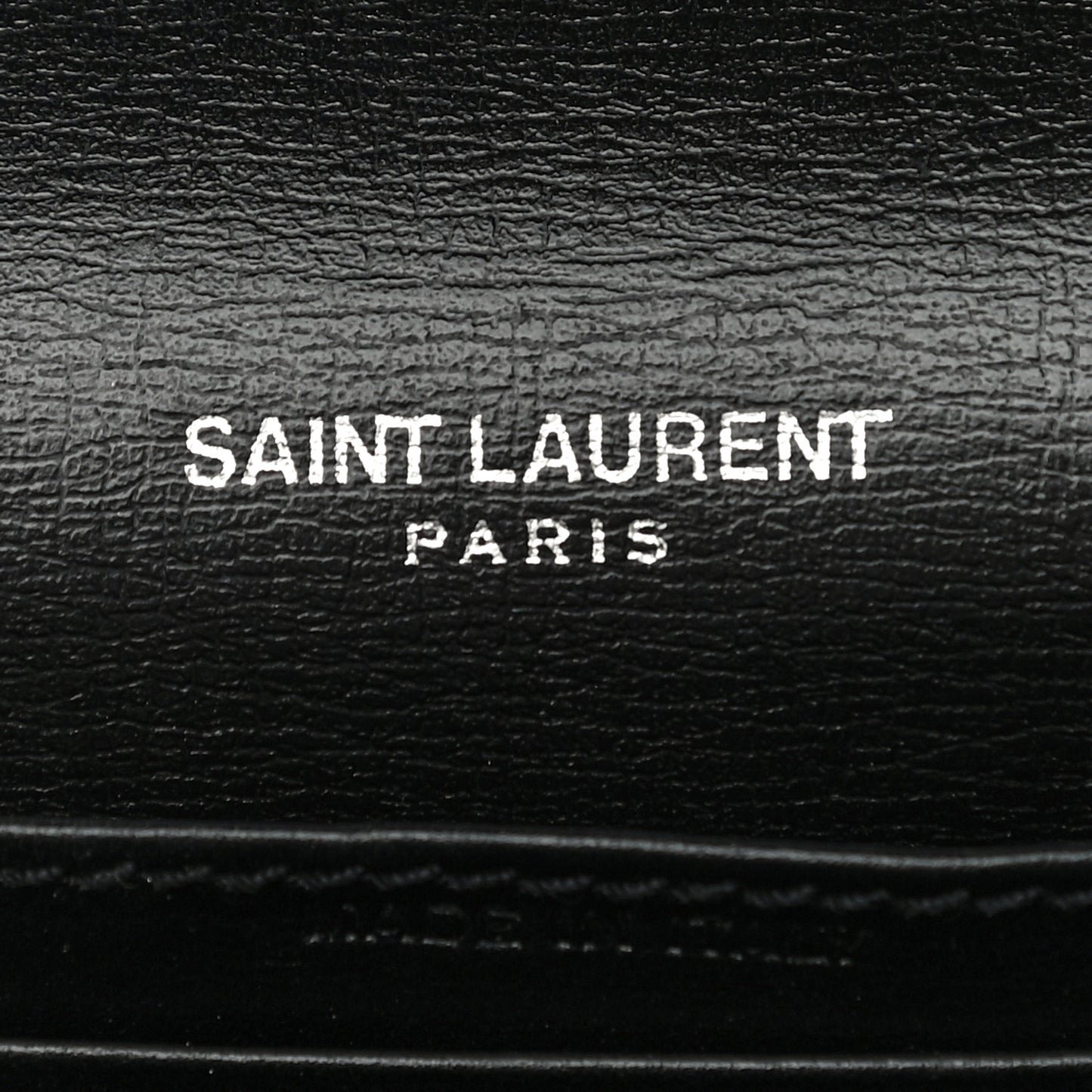 Calfskin Monogram Sunset Chain Wallet Black