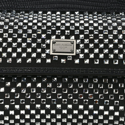 Dolce & Gabbana Crystal Small Miss Sicily Satchel Black 7 of 10