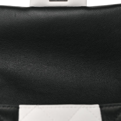 Chanel Lambskin Quilted Mini Rectangular Flap Black White 10 of 10