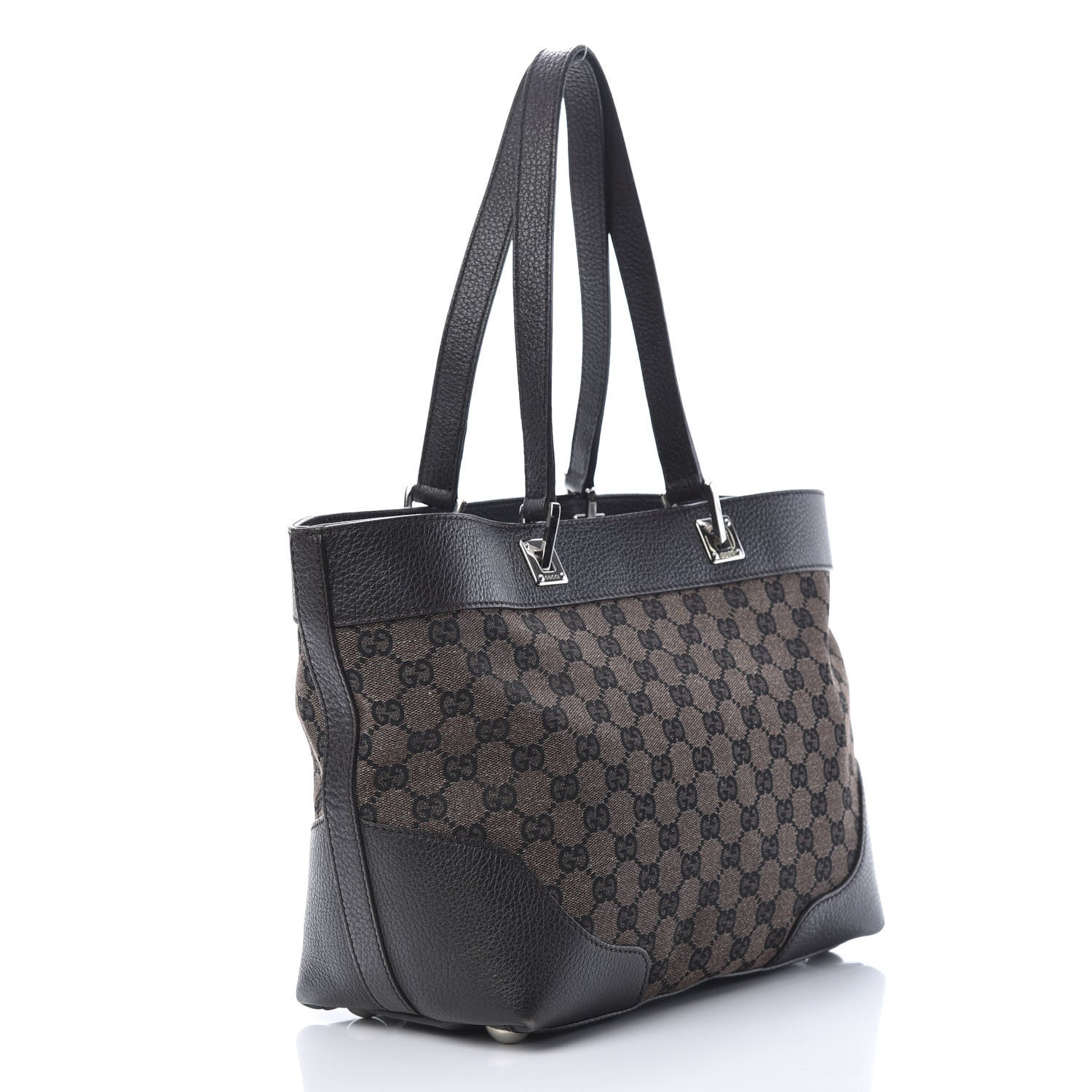 Gucci Monogram Tote Dark Brown 3 of 14