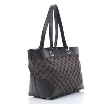 Gucci Monogram Tote Dark Brown 3 of 14