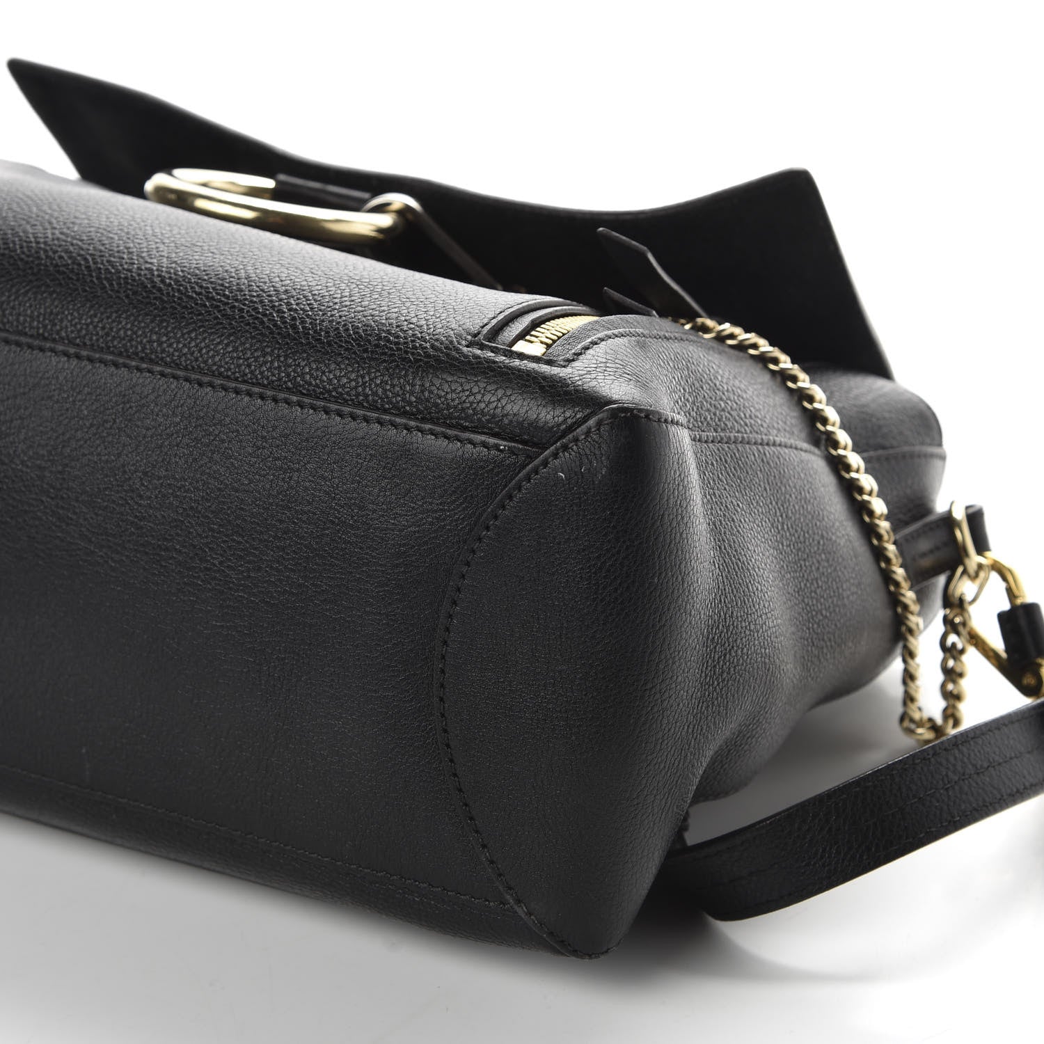 Chloe Calfskin Medium Faye Day Shoulder Bag Black 10 of 11