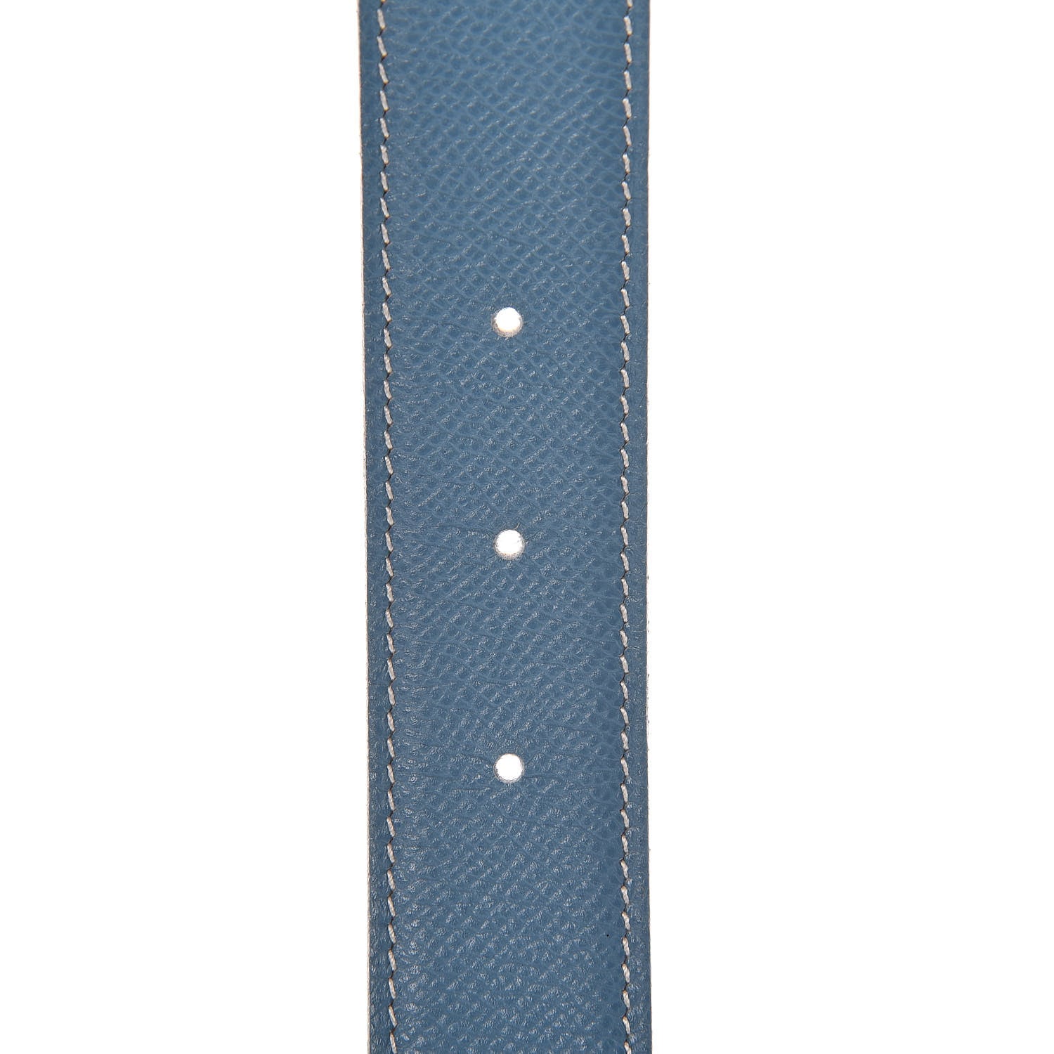 Hermes Courchevel H 32mm H Belt 70 Jaune Blue Jean 6 of 6