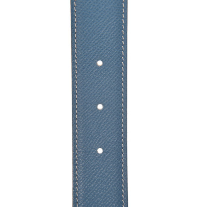 Hermes Courchevel H 32mm H Belt 70 Jaune Blue Jean 6 of 6