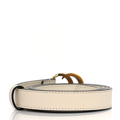 Gucci Calfskin Double G 20mm Belt 90 36 Mystic White 2 of 5