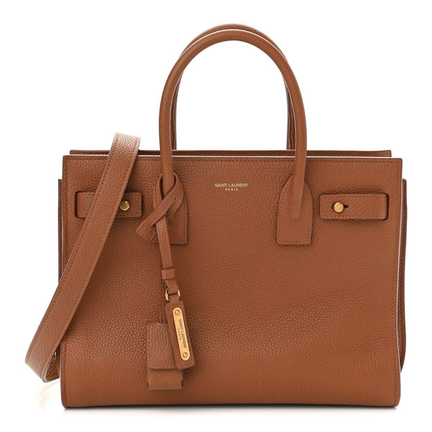 Saint Laurent Grained Calfskin Baby Sac De Jour Supple Canyon 1 of 10
