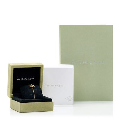 Van Cleef & Arpels 18K Yellow Gold Diamond Mini Frivole Bracelet 5 of 5