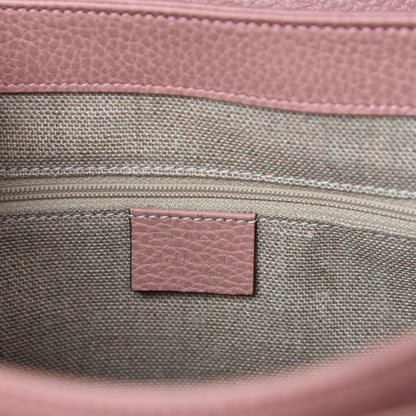 Gucci Dollar Calfskin Medium Interlocking G Top Handle Shoulder Bag Soft Pink 8 of 10