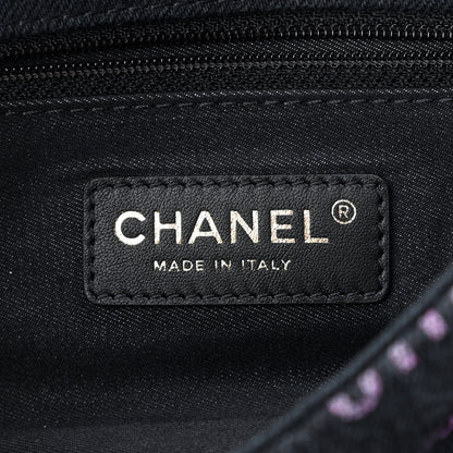 Chanel Denim Quilted Denim Mood Mini Rectangular Flap Black Multicolor 8 of 9