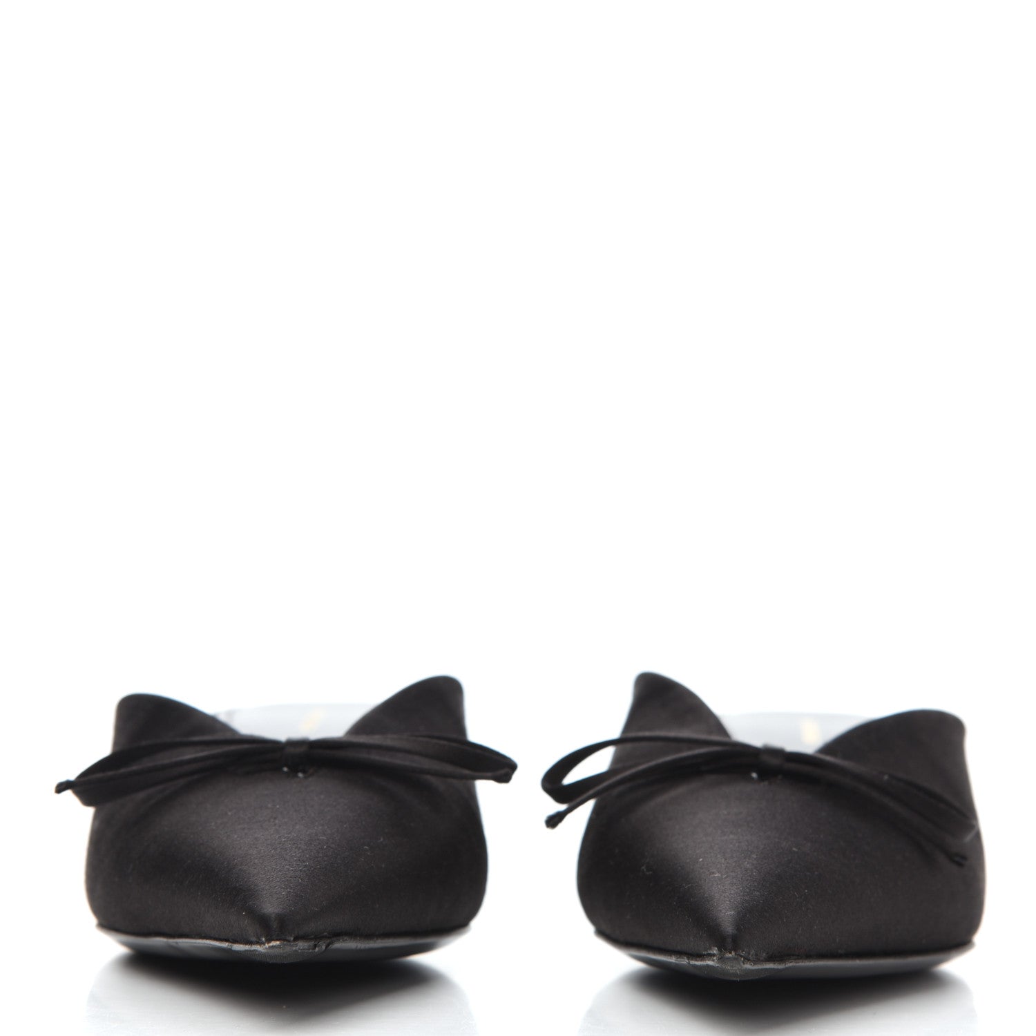 Balenciaga Satin Pointed Toe Knife 40mm Mules 39 Black 2 of 12