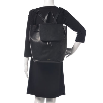 Mansur Gavriel Vegetable Tanned Calfskin Backpack Black 2 of 23