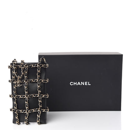 Chanel Lambskin Tech Me Out Clutch With Chain Black 12 of 12