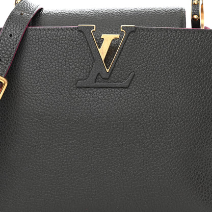 Louis Vuitton Taurillon Capucines PM Grey Pink 7 of 9