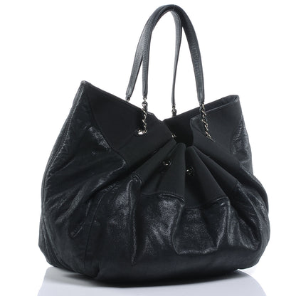 Chanel Calfskin Stretch Spirit Large Cabas Tote Black 3 of 7